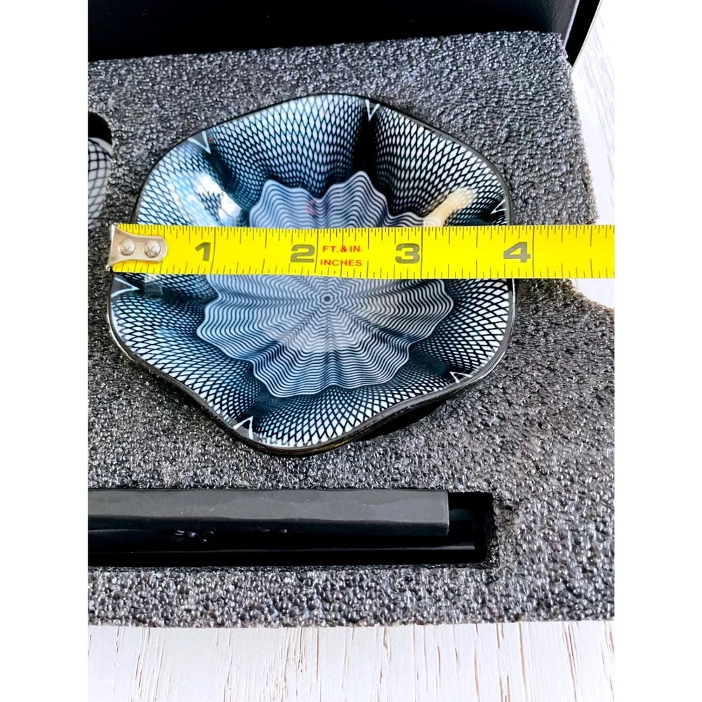 Japanese‎ Sushi Serving Set Rectangular Plates Small Bowls Chopsticks with Rests